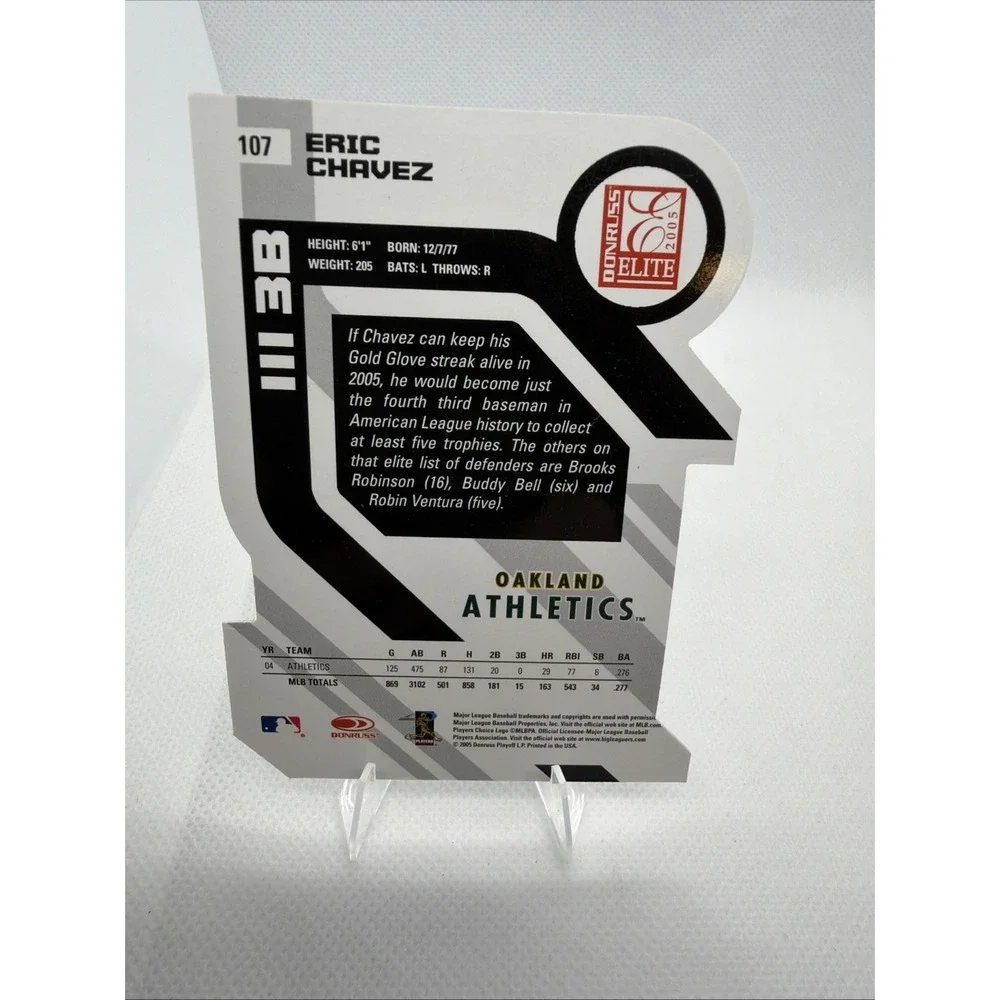 2005 Donruss Elite - Eric Chavez #107 Aspirations 82 /97 - Oakland A's MLB‎